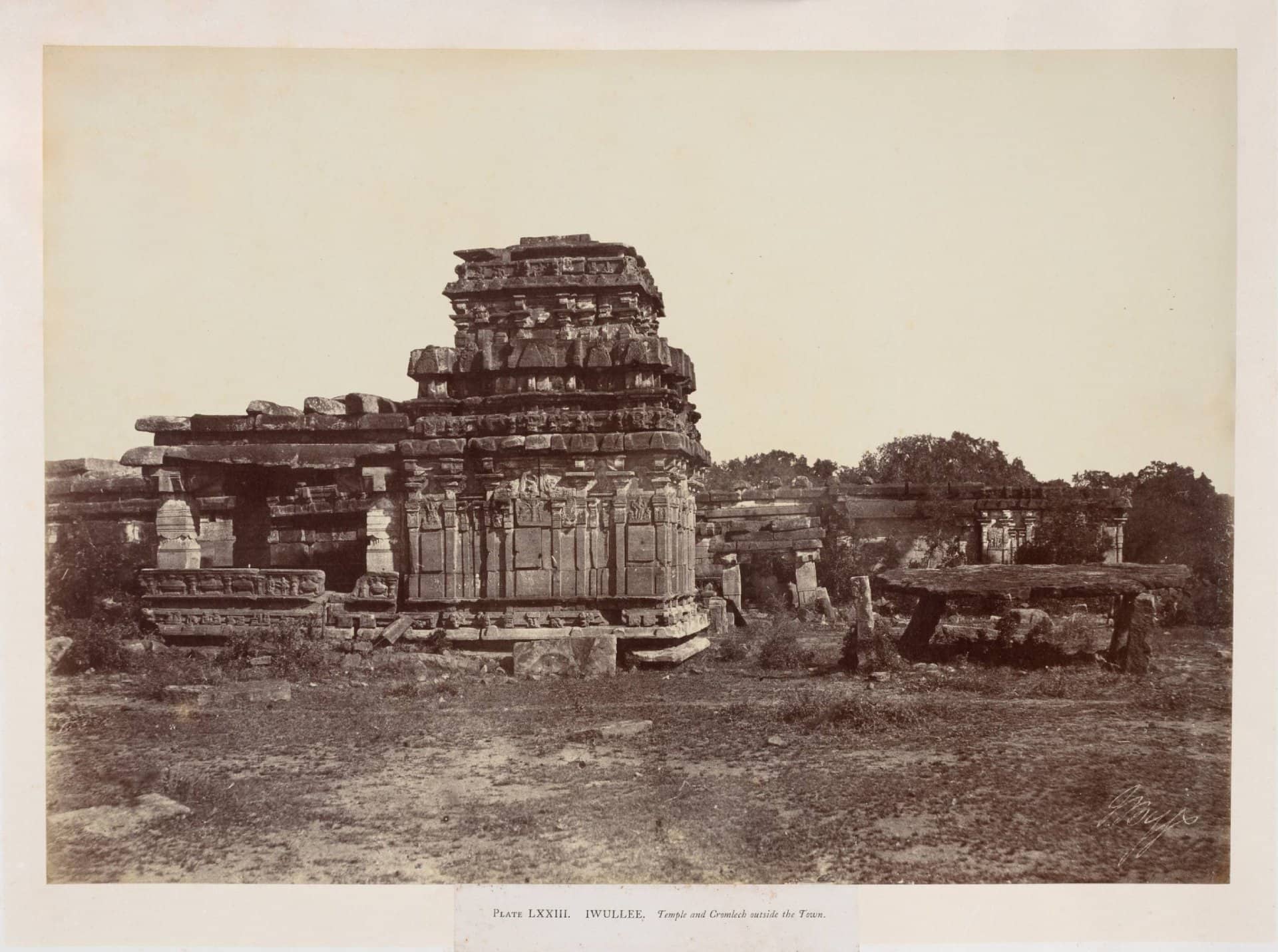 Thomas Biggs' 1855 photo of Aihole temple, Bijapur. (Image courtesy DAG)