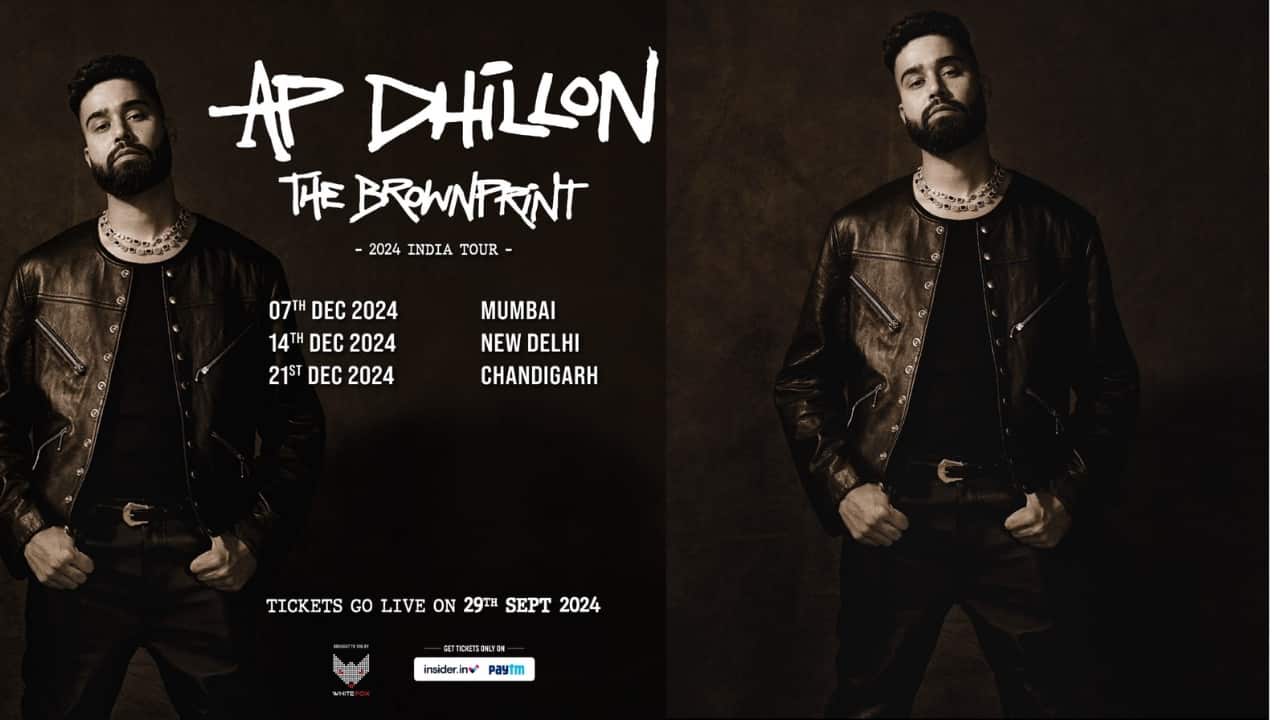 AP Dhillon announces epic 3-city tour in India, get ready for 'The Brownprint' experience