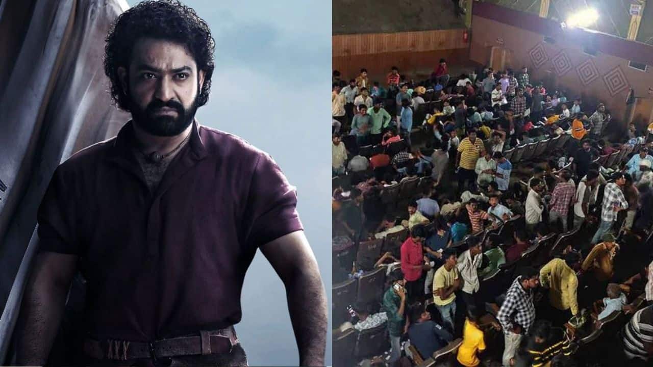 Jr NTR fans vandalize Telangana theatre over Devara Part 1 delayed screening