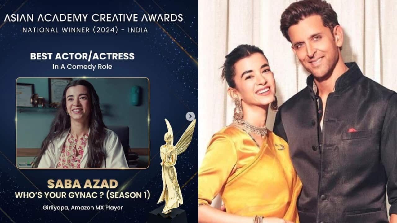 Hrithik Roshan is all praises for girlfriend Saba Azad’s performance after her win at Asian Academy Creative Awards 2024