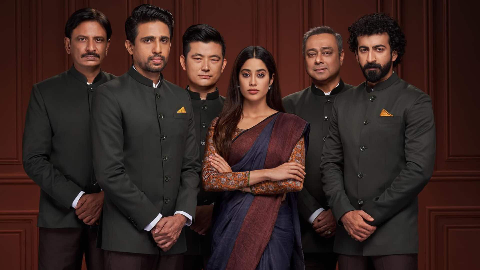 The cast of Bollywood film Ulajh includes Janhvi Kapoor, Gulshan Devaiah, Roshan Mathew, Adil Hussain, Meiyang Chang, Rajesh Tailang, Rajendra Gupta, Jitendra Joshi and Sakshi Tanwar. (Image via Instagram)