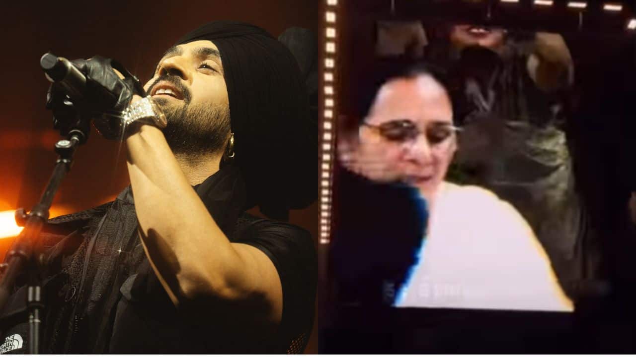 Diljit Dosanjh introduces his mother and sister during Manchester concert for the first time, watch video