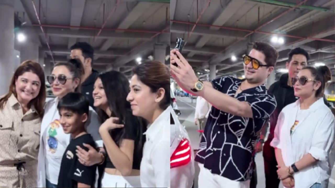 Rani Mukerji poses for selfies with fans post IIFA 2024 in heartwarming airport moment