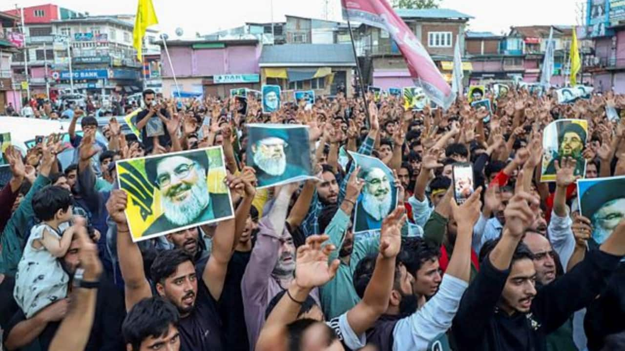 Kashmir Protests Erupt After Nasrallah's Death