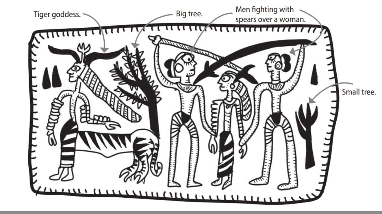 Illustrations by Devdutt Pattanaik in 'Ahimsa: 100 Reflections on the Harappan Civilization' (2024).