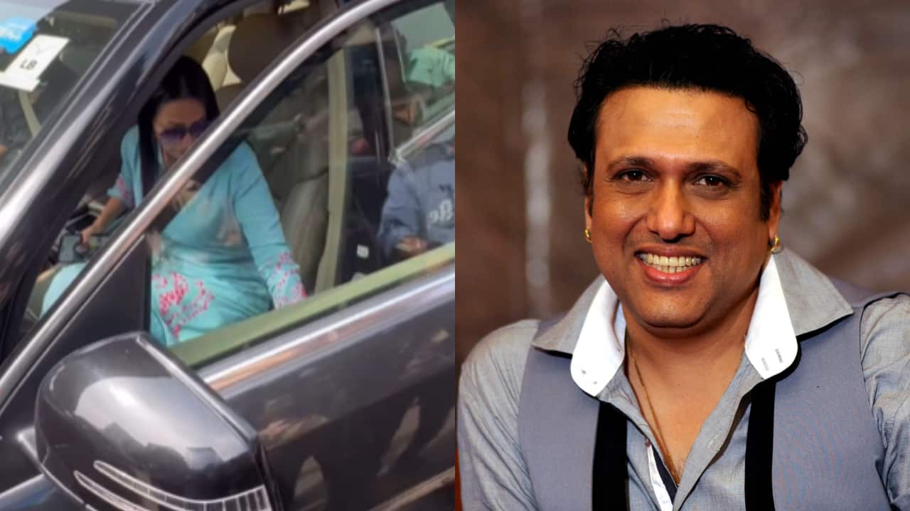 Krushna Abhishek's wife Kashmera Shah visits mama Govinda in hospital after he shot himself accidentally, watch video