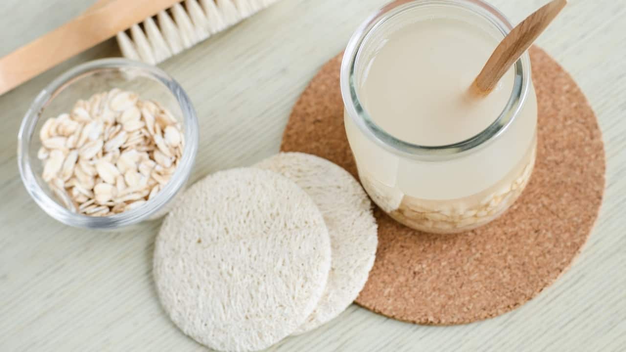 Oatmeal water Oatmeal is rich in beta-glucan, a soluble fibre that binds with cholesterol in the intestines and prevents its absorption. Oatmeal water, when consumed regularly, can lower LDL cholesterol levels and improve gut health. Soaking oats overnight in water allows for easy digestion, and drinking the water helps with long-term cholesterol control and sustained energy. (Image: Canva)