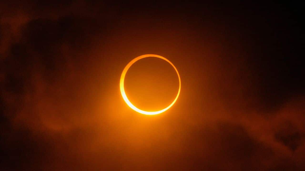 In the skies over Puerto San Julian, Argentina, the moon gracefully passed in front of the sun, creating a dazzling annular eclipse on Wednesday, October 2, 2024. The stunning 'Ring of Fire' captivated onlookers as the moon left a glowing outline of the sun. (Image: AP)