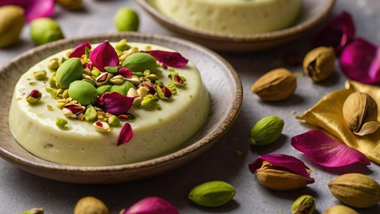 Navratri 2024 recipes: Kesar Pista Pudding