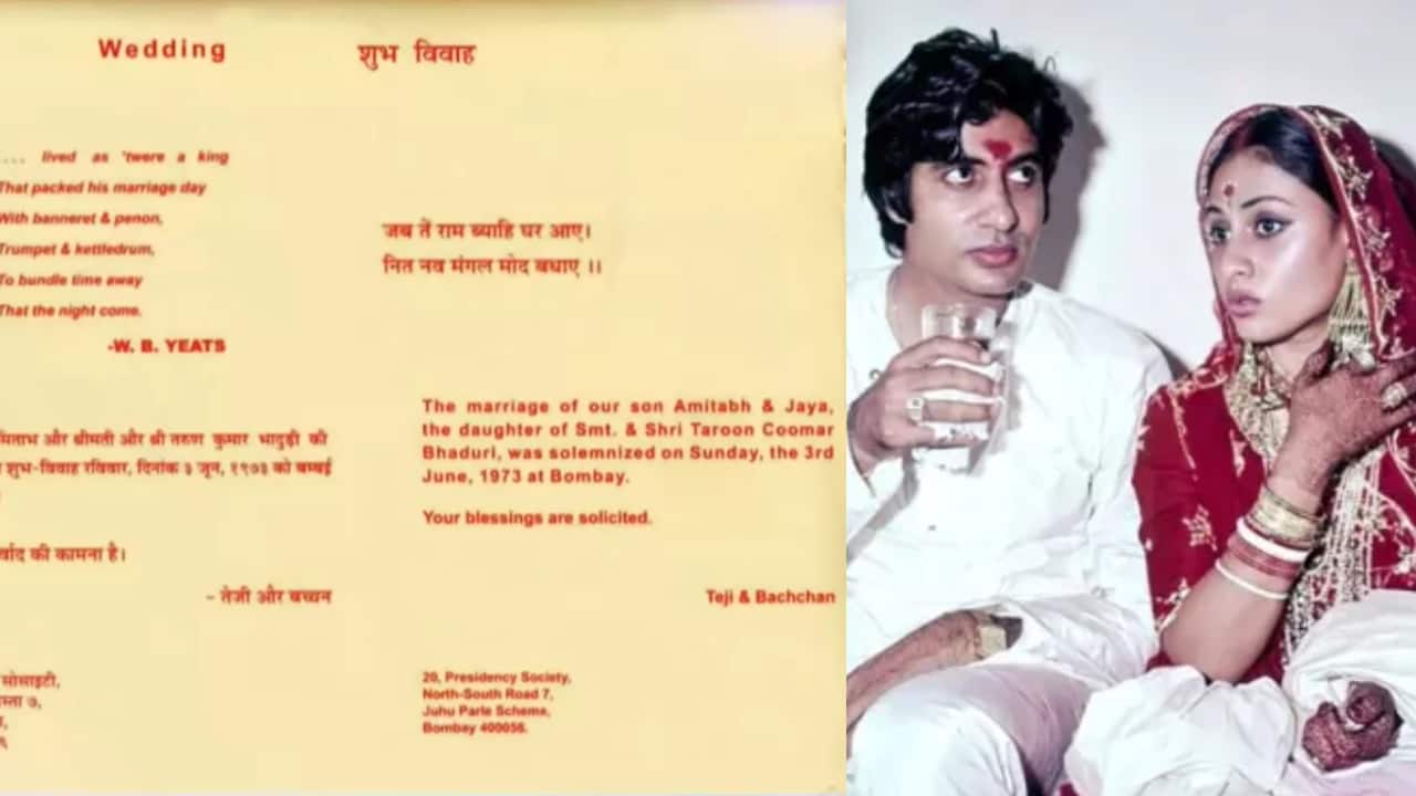 Amitabh Bachchan and wife Jaya Bachchan’s 51-year-old wedding card invitation gets viral