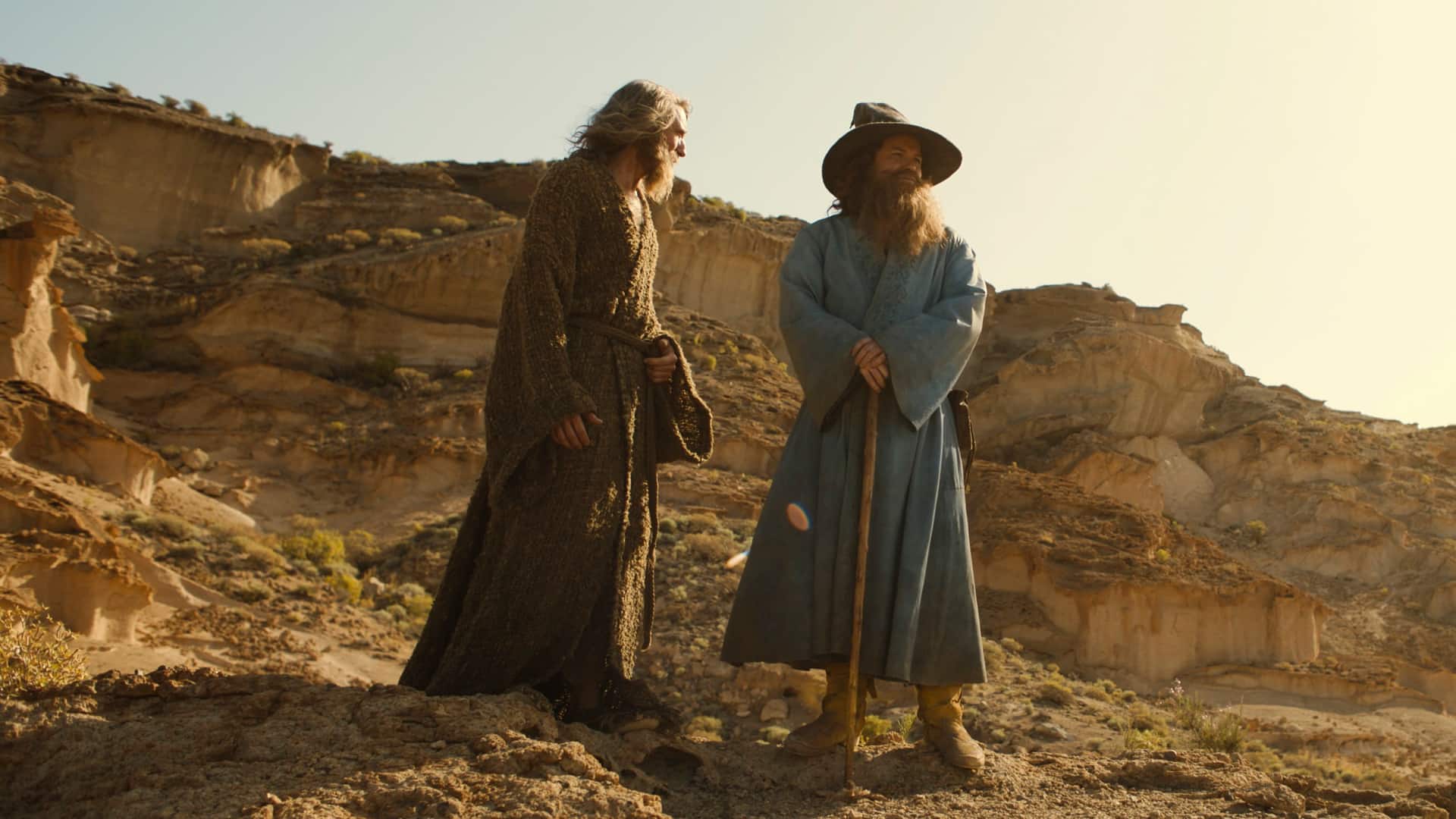 Gandalf and Tom Bombadil in 'The Rings of Power' 2, streaming on Amazon Prime Video. (Image via X)