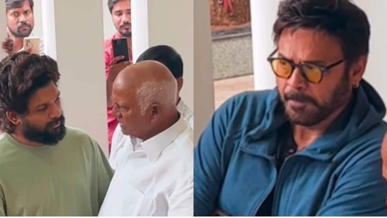 Allu Arjun, Venkatesh console Rajendra Prasad at his residence after his daughter’s demise