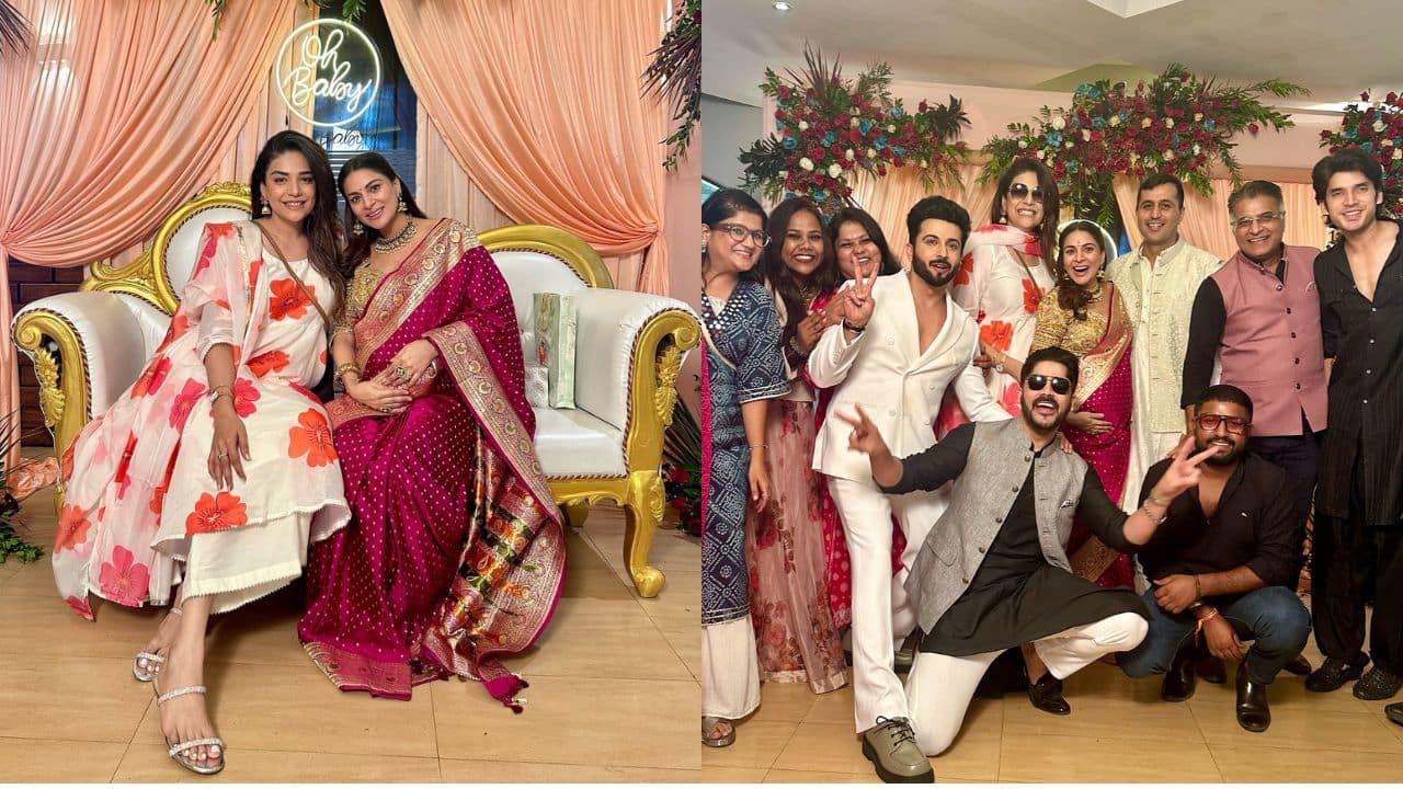 Kundali Bhagya star Shraddha Arya shines in pink saree at her beautiful Godh Bharai ceremony: See pics