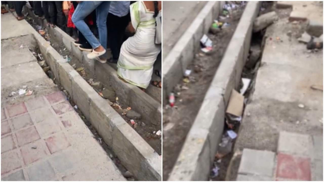 'Walking in Bengaluru is an extreme sport': Techie complains of broken footpaths in viral video 'Walking in Bengaluru is an extreme sport': Techie complains of broken footpaths in viral video