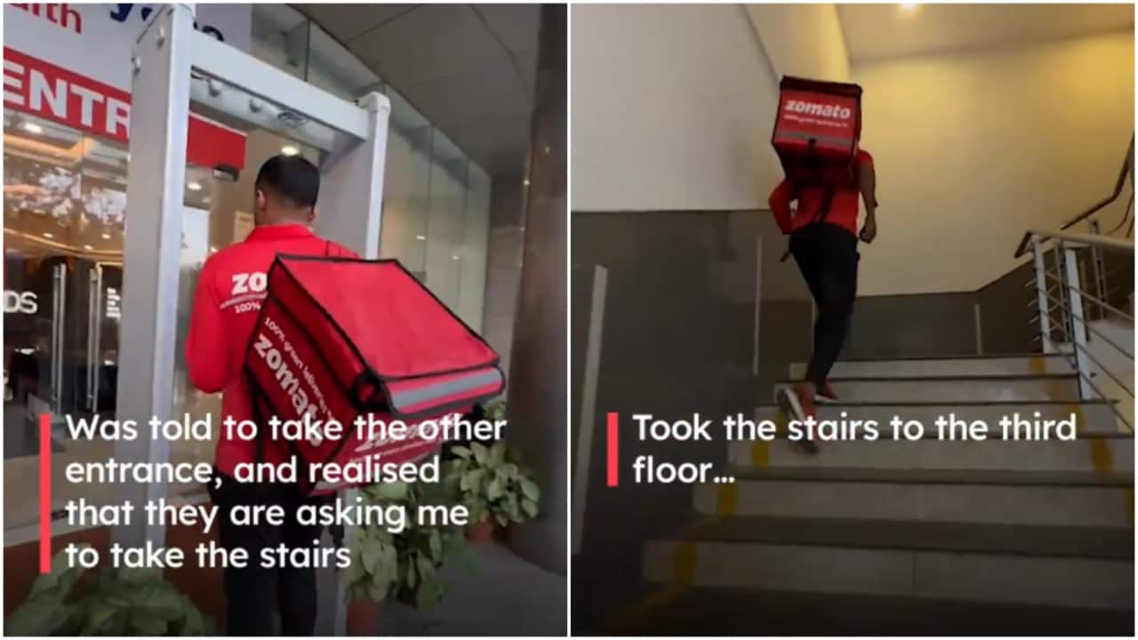 Zomato CEO Deepinder Goyal not allowed to enter Gurugram mall for food delivery. Watch