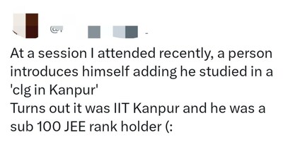 'IITians are most modest creatures' jokes IIT alumnus, but internet is divided
