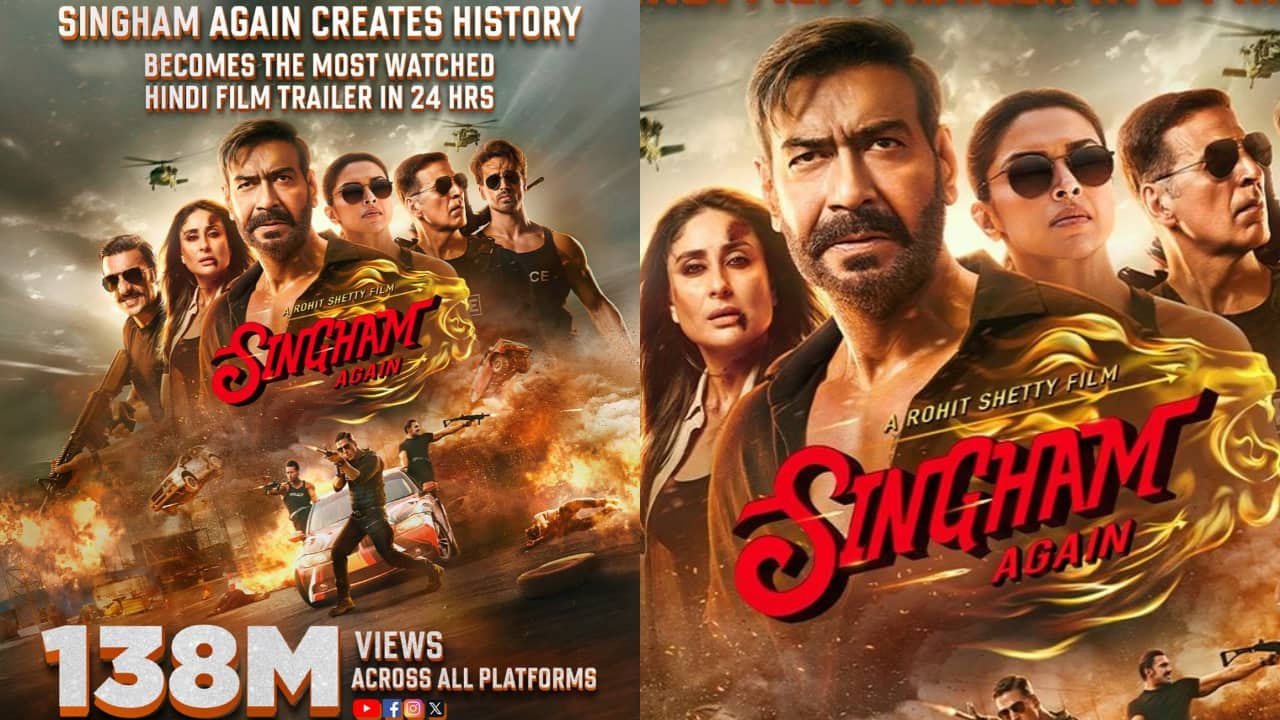 Singham Again Trailer Breaks Records with 51 Million Views