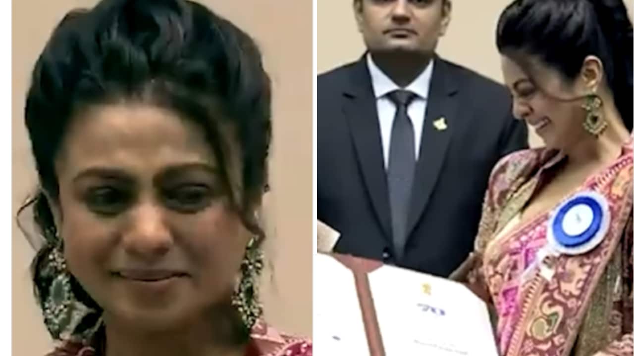 Manasi Parekh breaks down in tears as she accepts her National Award for Kutch Express from the President
