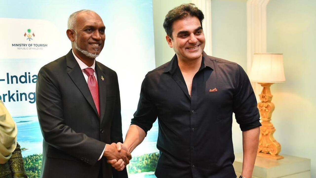Arbaaz Khan gets delighted as he meets Maldives president Dr. Mohamed Muizzu