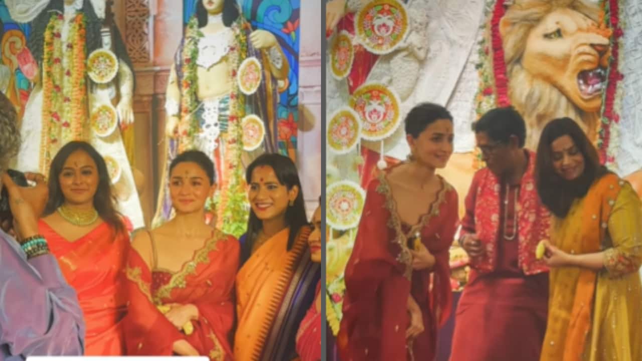 Alia Bhatt seeks blessings at Kajol's Durga Puja Pandal after Jigra release, watch video