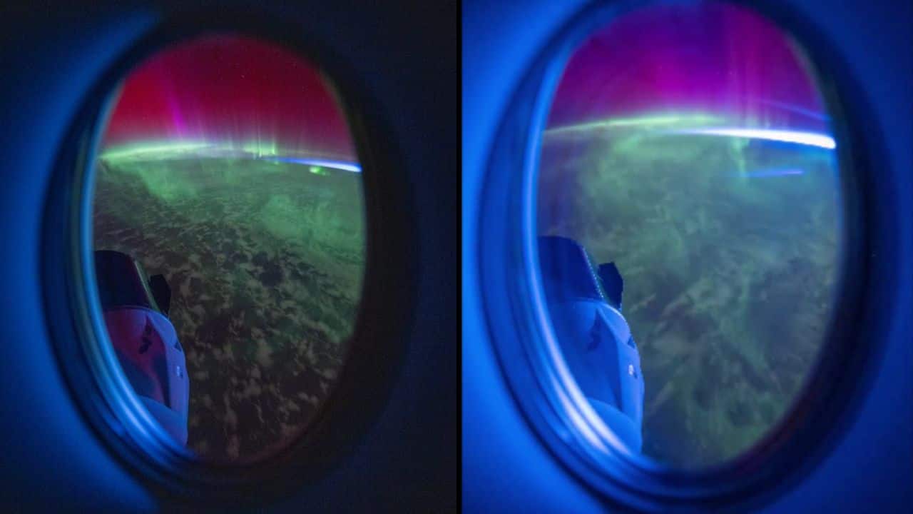 NASA astronaut shares stunning time-lapse of red and green auroras dancing across space; watch video here