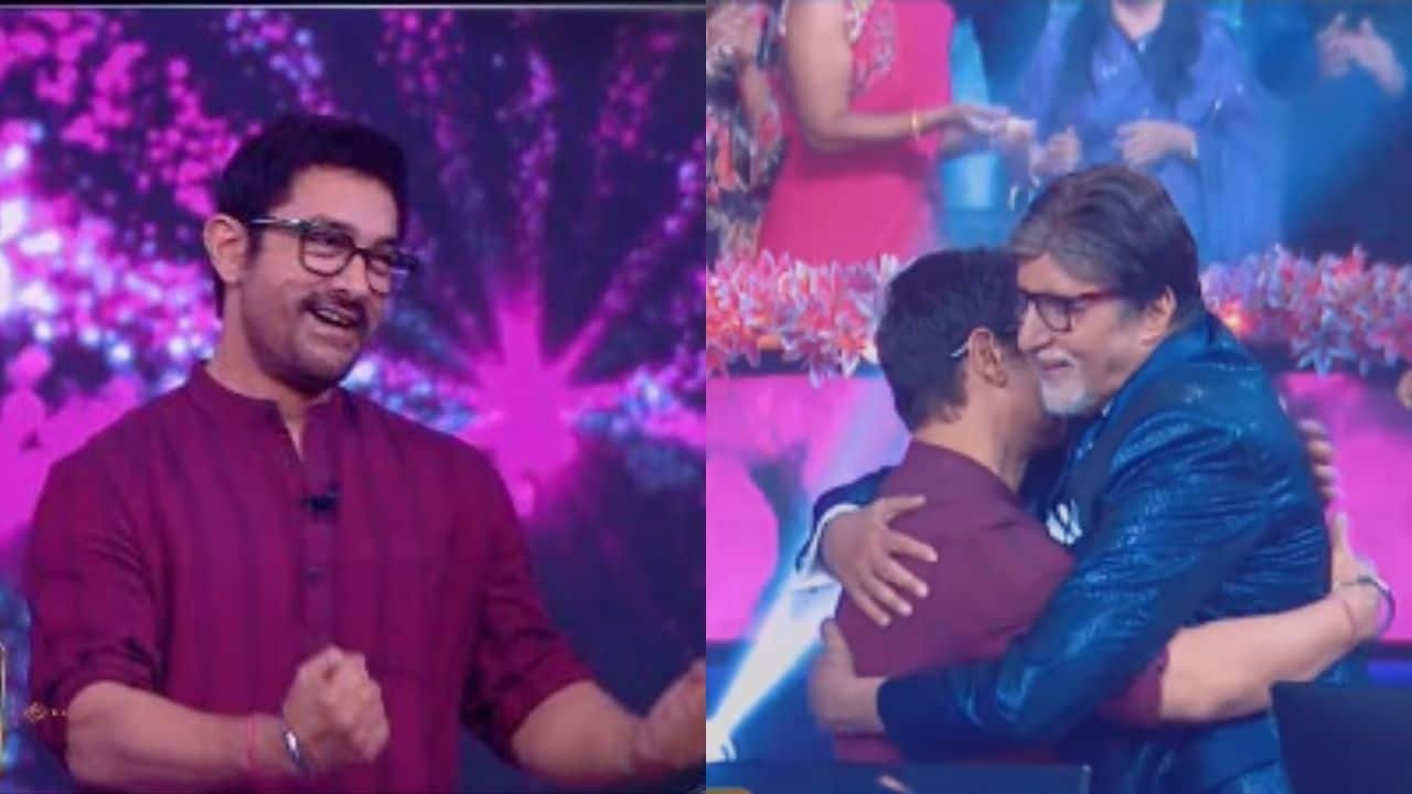 KBC 16: Aamir Khan reveals Shah Rukh Khan, Salman Khan and he get excited after seeing Amitabh Bachchan - watch video