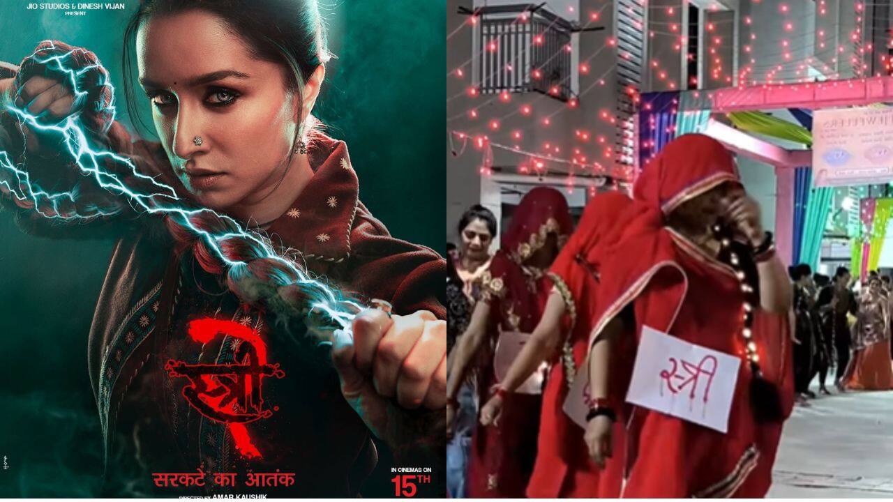 Shraddha Kapoor's Stree 2 fever grips Garba Festival as women dance in Stree-inspired avatars
