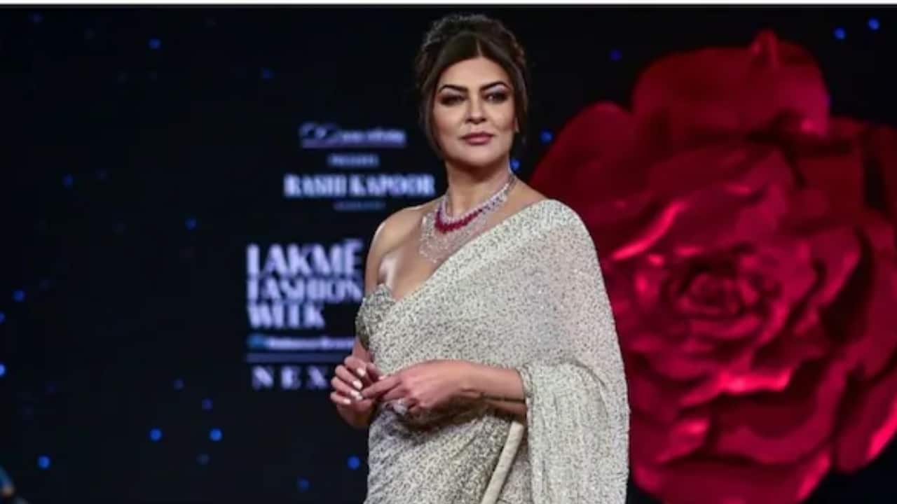 Sushmita Sen stuns in golden saree as showstopper at Lakme Fashion Week 2024, daughter Renee gives shoutout