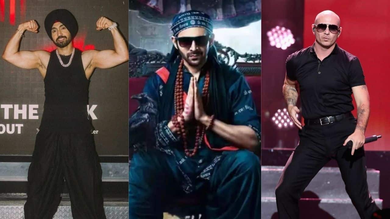 Diljit Dosanjh and Pitbull bring desi vibes to the title track of Kartik Aaryan's Bhool Bhulaiyaa 3