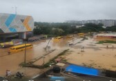 Bengaluru rains: School buses stranded on flooded road, students rescued in tractors near tech hub ORR