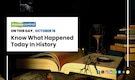 On this day, October 16 - Know what happened today in history