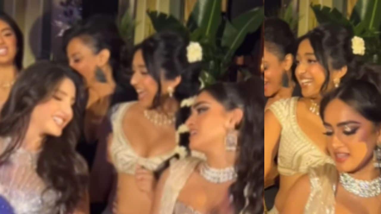 Nora Fatehi and Never Have I Ever fame, Maitreyi Ramakrishnan dance to ‘Naach Meri Rani’ at NYC Diwali party
