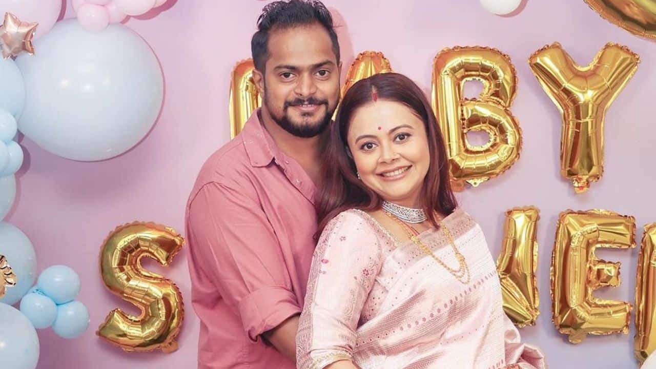Dreamy baby shower pics of parents-to-be Devoleena Bhattacharjee and Shanwaz