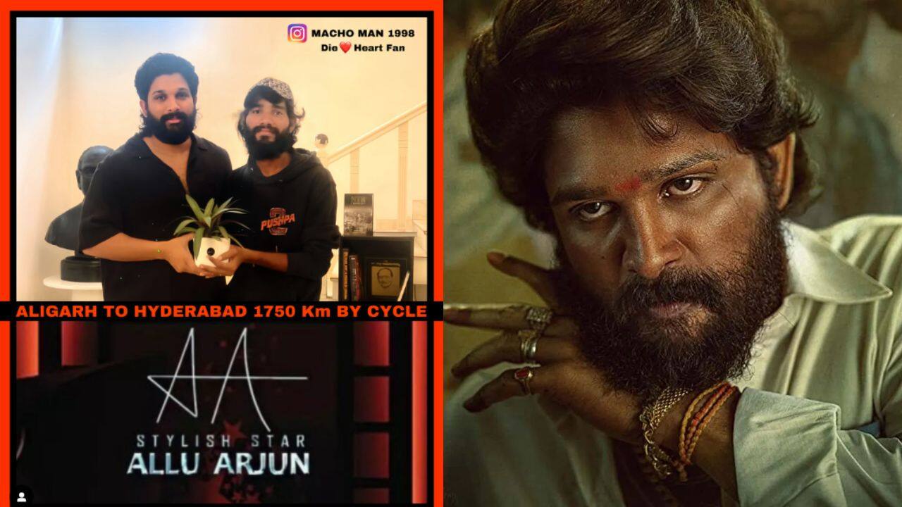 Fan cycles from UP to Hyderabad to meet Pushpa actor Allu Arjun: Star's heartfelt gesture goes viral