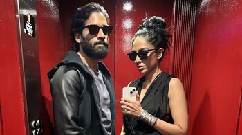 In their latest post, Naga Chaitanya and his fiancé Sobhita posed for a mirror selfie inside an elevator.