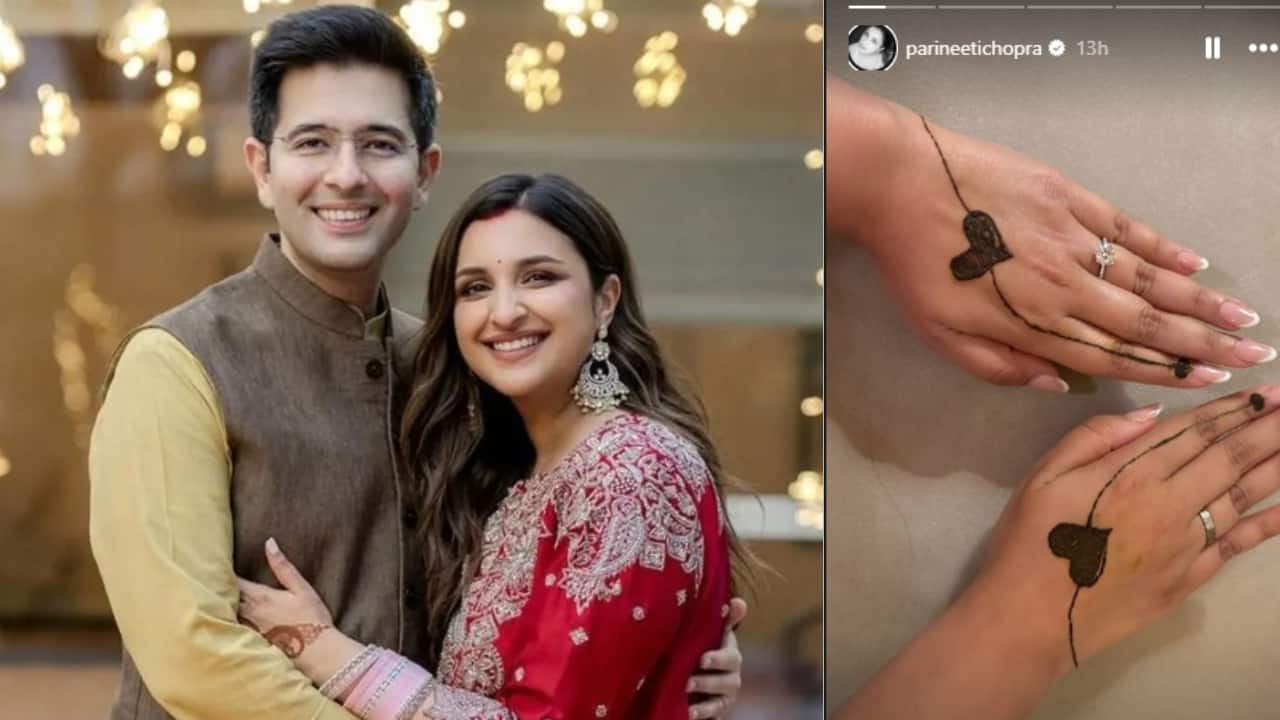 Parineeti Chopra celebrates Karwa Chauth with simple Mehendi design and festive decor at her Delhi home