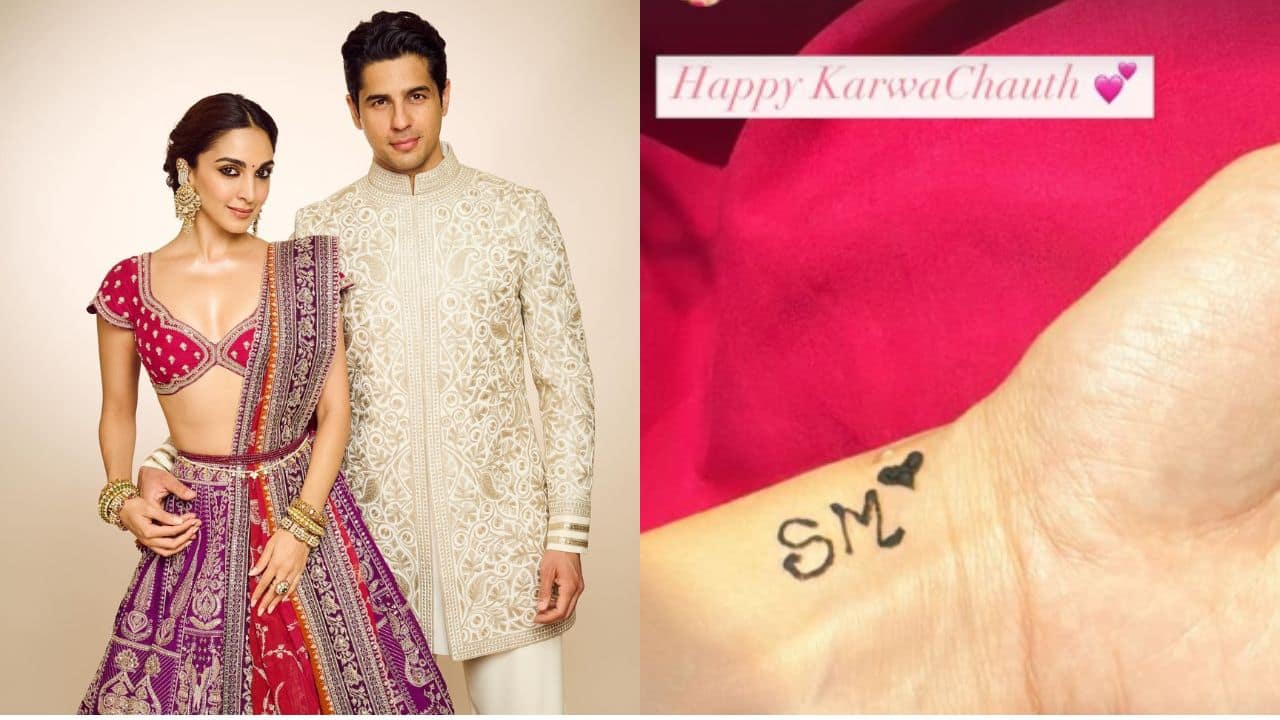 Kiara Advani flaunts her mehendi with husband Sidharth Malhotra's initials ahead of Karwa Chauth, see pic