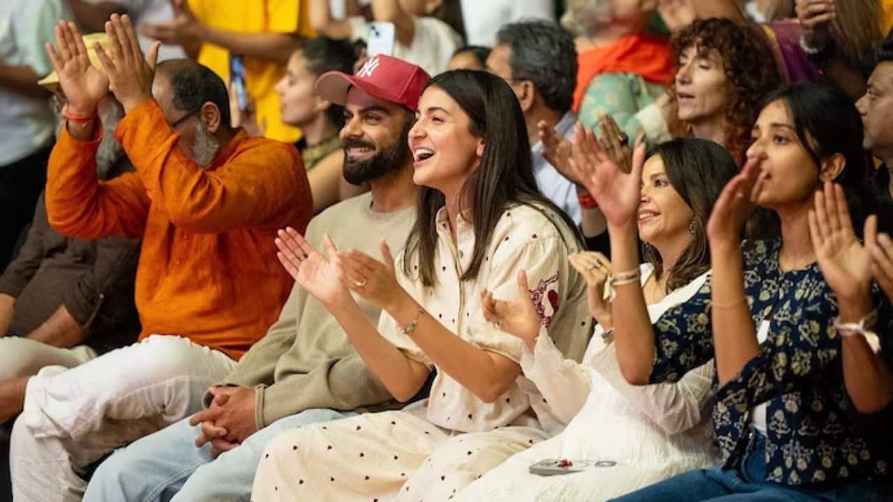 Virat Kohli and Anushka Sharma seek solace at Krishna Das Kirtan in Mumbai after India’s defeat