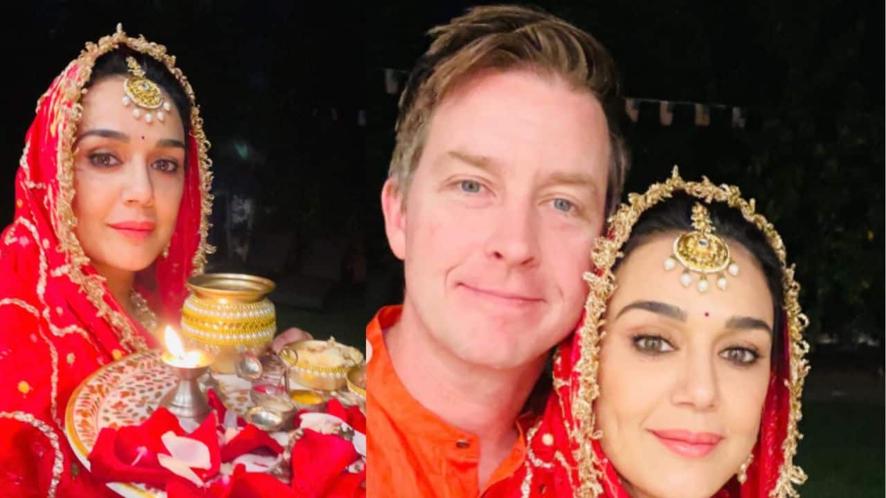 Preity Zinta shares throwback pics from Karwa Chauth, fans say it reminds them of Zara from Veer-Zara film