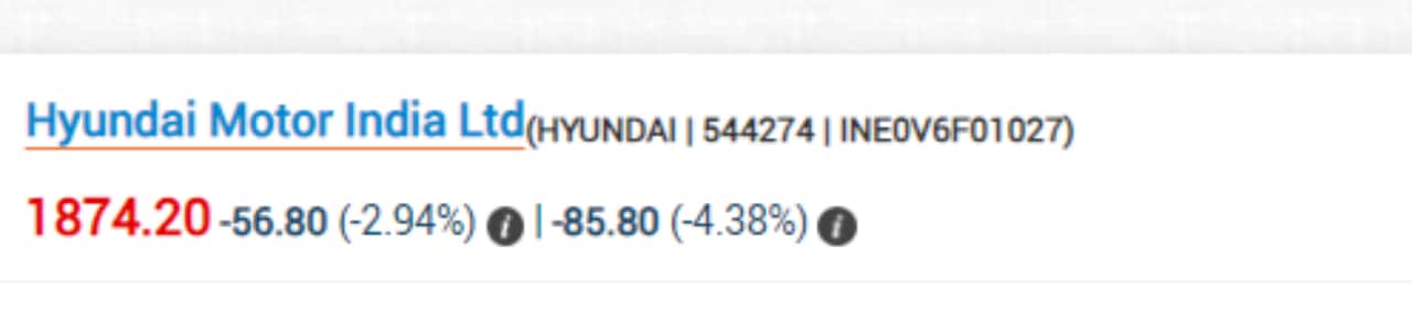 Hyundai IPO Share listing live