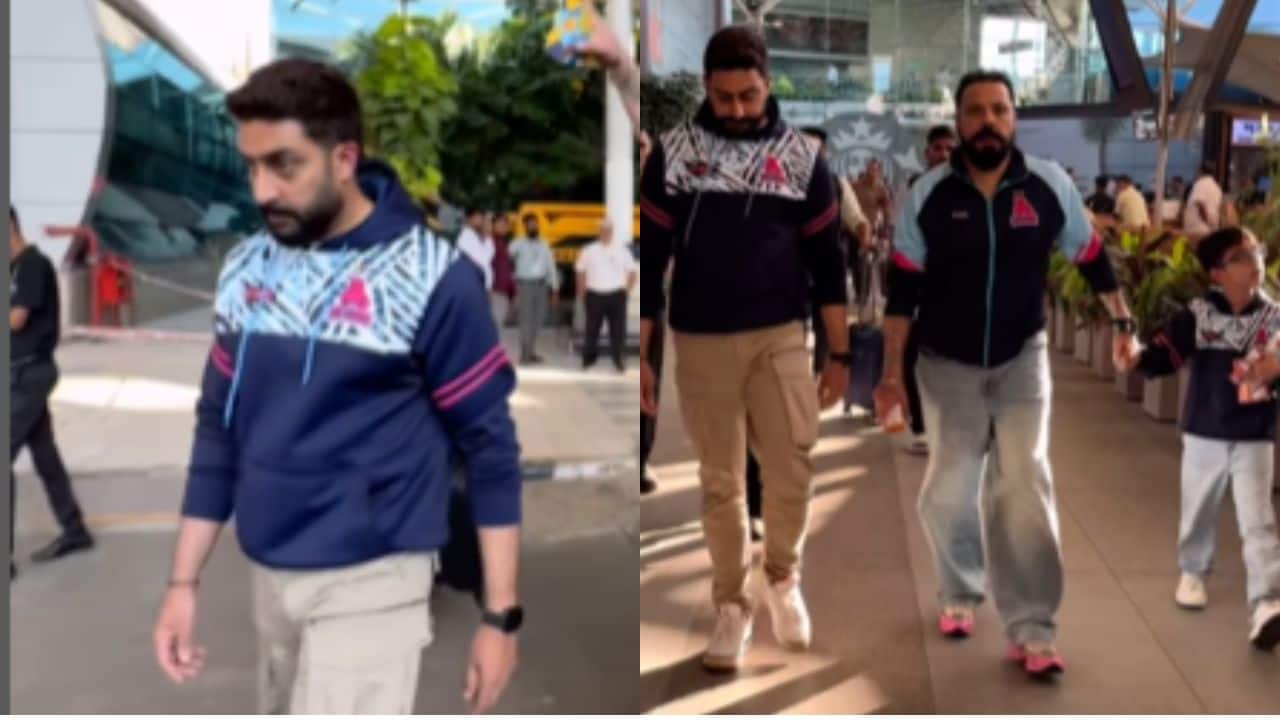 Abhishek Bachchan snaps at paparazzi at  Mumbai airport saying, "Bas bhaiya abhi ho gaya, thank you"