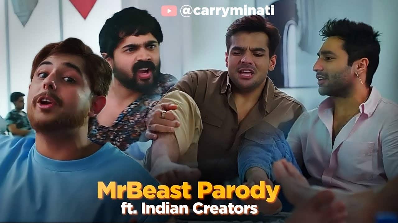 CarryMinati unveils epic parody video with Mr. Beast and top Indian YouTubers