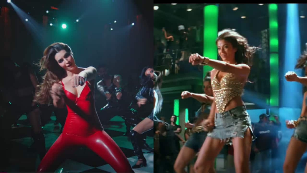 Netizens troll Kriti Sanon for copying Aishwarya Rai’s Crazy Kiya Re dance steps in Do Patti song Akhiyaan De Kol, a user writes, "copy kiya re"
