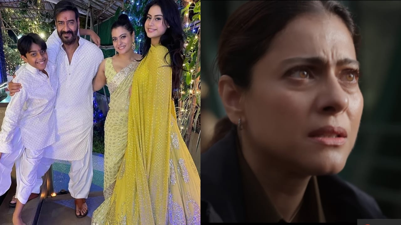 Kajol reveals her children Nysa and Yug avoid watching her films, says, "when I cry on-screen they feel mumma is crying for real"