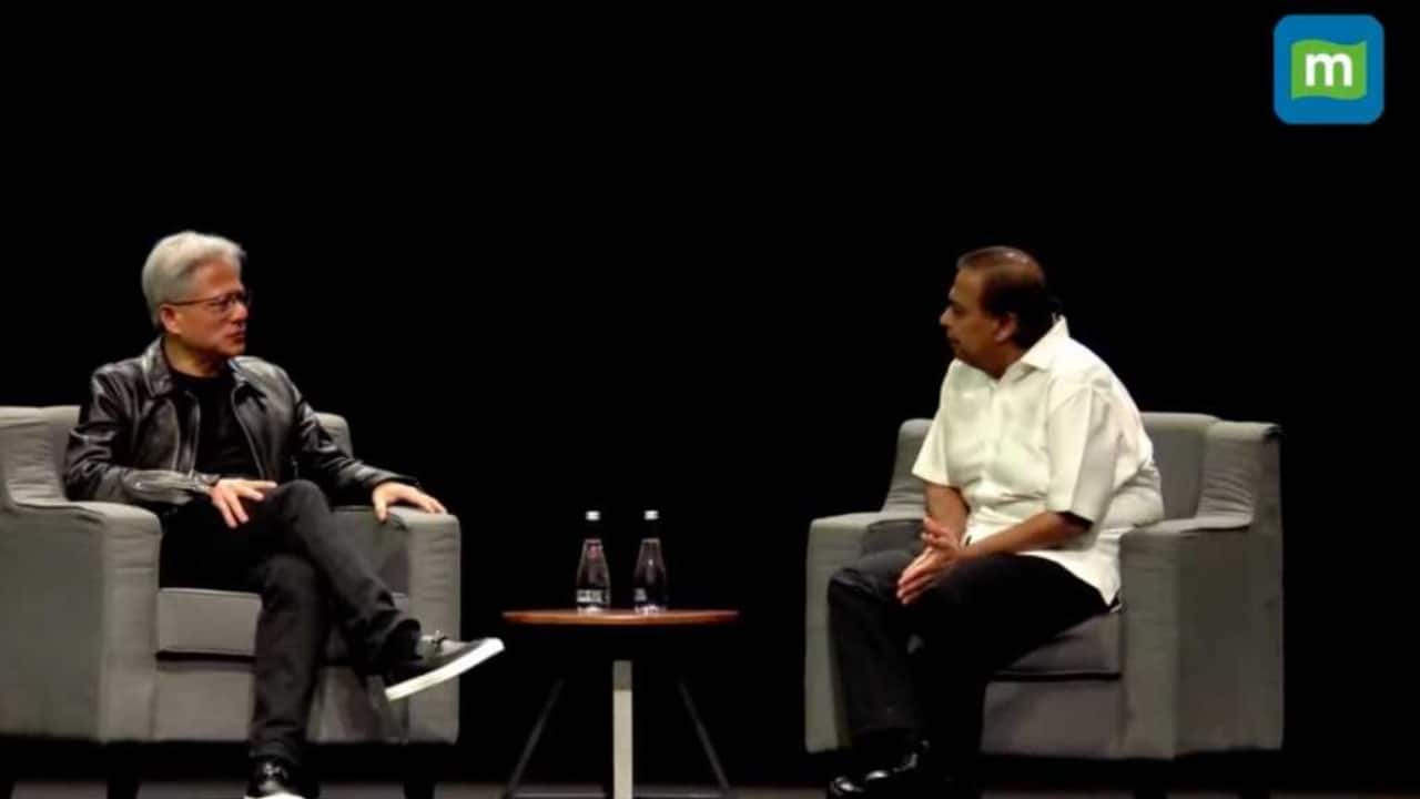 Mukesh Ambani, Jensen Huang, Nvidia, AI Summit 2024, AI Summit 2024 Mumbai, NVIDIA AI Summit 2024, NVIDIA AI Summit 2024 Mumbai, AI Summit live, Mukesh Ambani speech, Jensen Huang speech Mukesh Ambani, Jensen Huang, Nvidia, AI Summit 2024, AI Summit 2024 Mumbai, NVIDIA AI Summit 2024, NVIDIA AI Summit 2024 Mumbai, AI Summit live, Mukesh Ambani speech, Jensen Huang speech