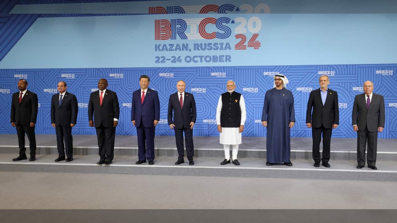 Prime Minister Narendra Modi actively participated in the 16th BRICS Summit, held under Russia’s chairmanship in Kazan on October 23, 2024. The summit, hosted by President Vladimir Putin, saw BRICS leaders engage in productive discussions on key global issues such as multilateralism, counterterrorism, economic growth, sustainable development, and the concerns of the Global South. A notable highlight was the formal welcome of 13 new BRICS partner countries. (Image: PIB)