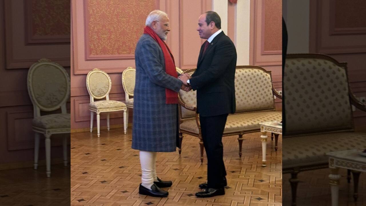 On the sidelines of the summit, PM Modi held a series of bilateral meetings. He met with Egyptian President Abdel Fattah El-Sisi in Kazan. Ina post on X, PM Modi stated, &quot;Happy to have interacted with President Abdelfattah Elsisi in Kazan.&quot; (Image: X/@narendramodi)