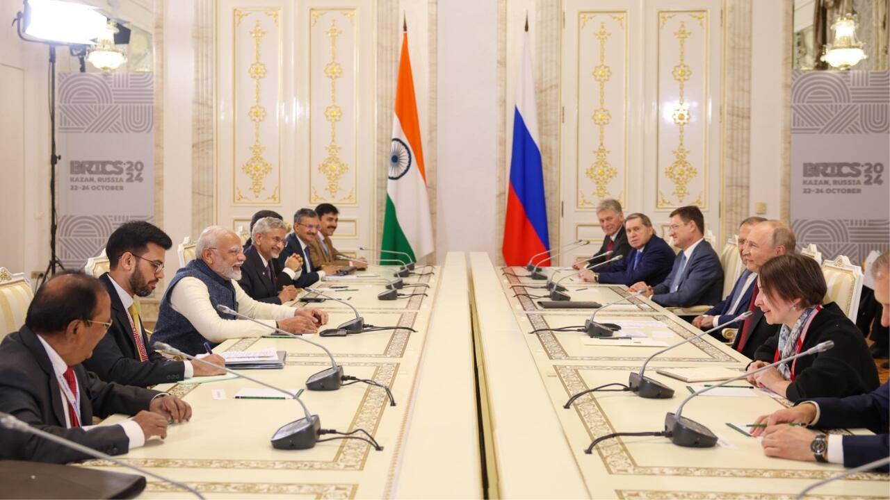In a social media post on X, PM Modi expressed his satisfaction with the summit, saying, &quot;The BRICS Summit in Kazan was very productive. Had the opportunity to discuss diverse issues and meet various world leaders. I thank President Putin, the Russian people, and Government for their hospitality.&quot; (Image: X/@narendramodi)