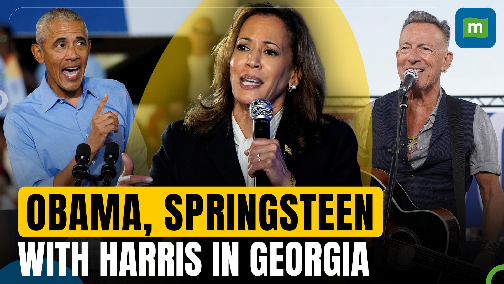 Barack Obama And Bruce Springsteen Back Kamala Harris At Massive ...