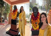 Nimrat Kaur unveils her father major Bhupendra Singh's statue in Sri Ganganagar on his 72nd birth anniversary